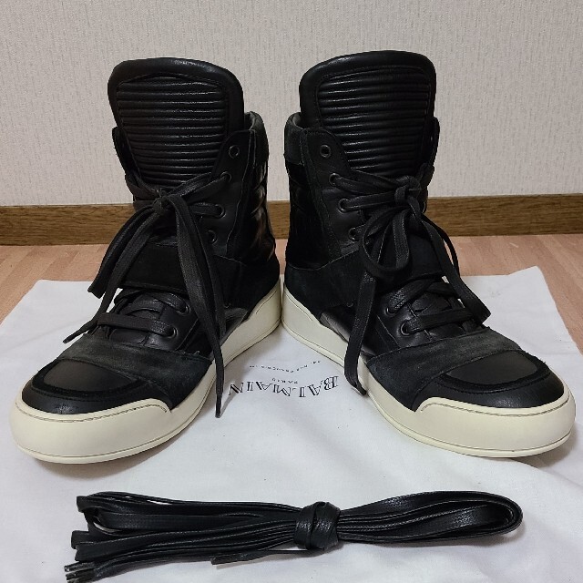 BALMAIN HOMME　バルマン　ハイカットスニーカー　登坂広臣　岩田剛典