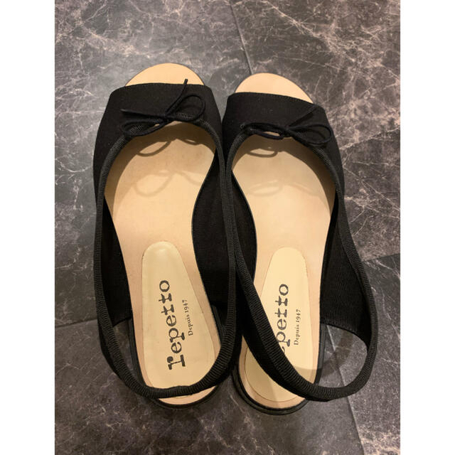 repetto(レペット)の【Repetto et MADEMOISELLE】VOG オープントゥバレリーナ レディースの靴/シューズ(バレエシューズ)の商品写真