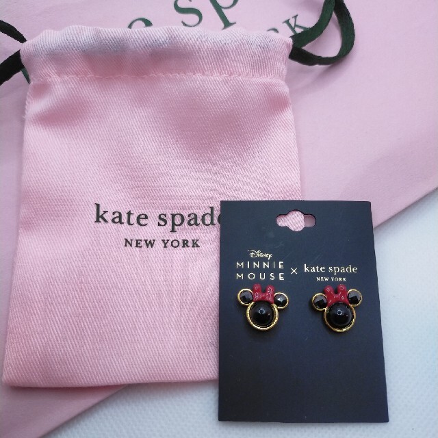 kate spade new york(ケイトスペードニューヨーク)の【新品未使用】ケイトスペード ミニーマウス  ピアス  ディズニー レディースのアクセサリー(ピアス)の商品写真