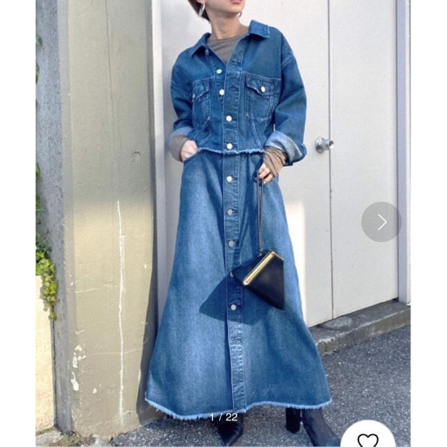 アメリ  4WAY DENIM DRESS COATwillfully