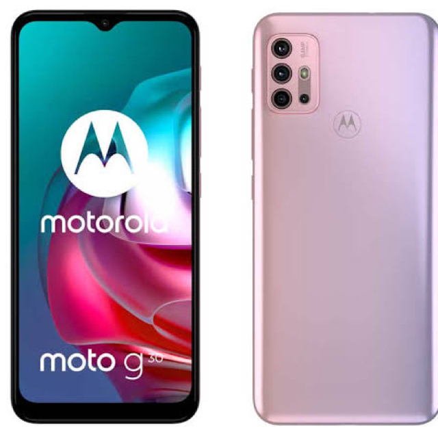 新品　モトローラ moto g30 パステルスカイ　SIMフリー