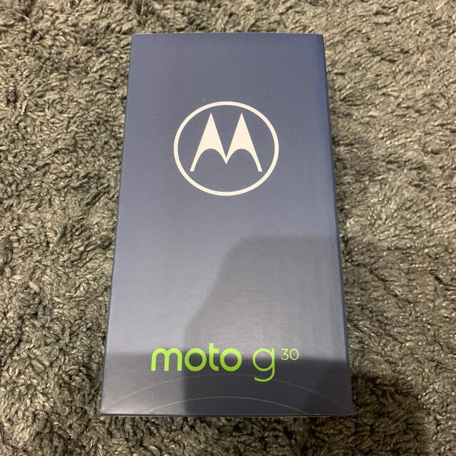 新品　モトローラ moto g30 パステルスカイ　SIMフリースマートフォン本体