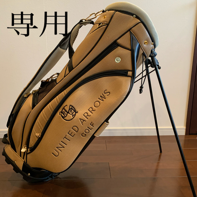 【UNITED ARROWS 】GOLF キャディバッグ〔 ベージュ〕