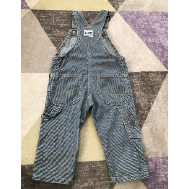 Lee(リー)のLee ヒッコリーデニム　オーバーオール キッズ/ベビー/マタニティのキッズ服男の子用(90cm~)(パンツ/スパッツ)の商品写真