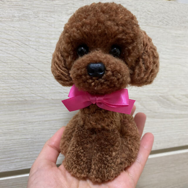 動物ぽんぽん　トイプードル　ブラウン ハンドメイドのハンドメイド その他(その他)の商品写真