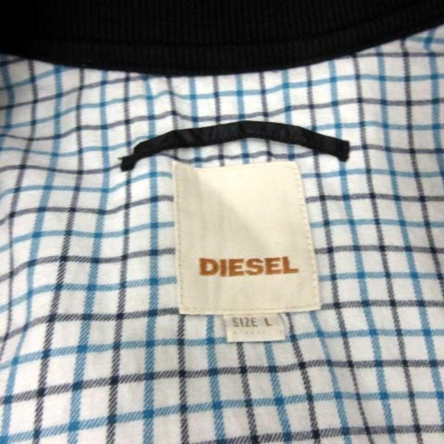 DIESEL(ディーゼル)のディーゼル DIESEL L ジャケット ブルゾン スタンドカラー 黒  メンズのジャケット/アウター(ブルゾン)の商品写真