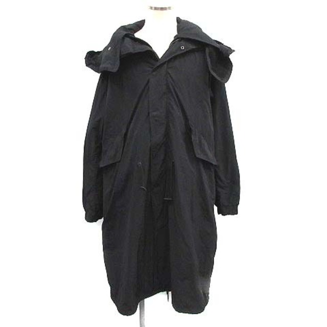 エイトン 18AW AIR VENTILE フィッシュテールモッズコート 4 黒116cmゆき丈