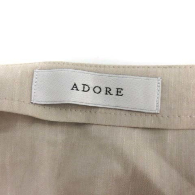 ADORE(アドーア)のアドーア 19SS 38 M 麻レーヨンストレッチブラウス リネン ベージュ レディースのトップス(シャツ/ブラウス(長袖/七分))の商品写真