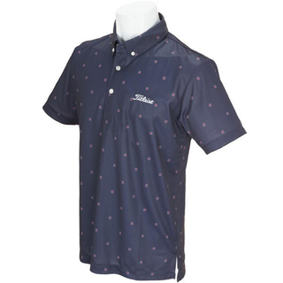 キャロウェイゴルフ(Callaway Golf)の新品未使用 TITLEIST ストレッチ 小紋柄プリント半袖ポロシャツ(ポロシャツ)
