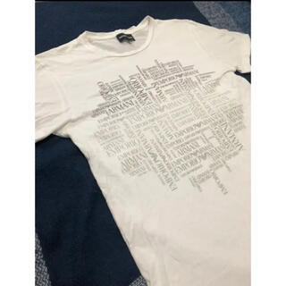 アルマーニ(Armani)のEMPORIA ARMANI エンポリオアルマーニ　Tシャツ　白　Lサイズ(Tシャツ/カットソー(半袖/袖なし))