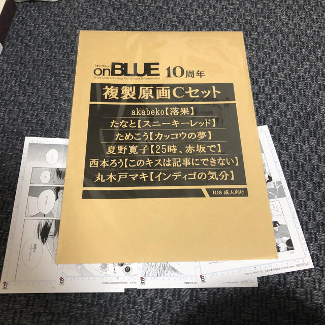 onBLUE  10周年 複製原画　akabeko 夏野　たなと　ためこう　ろう