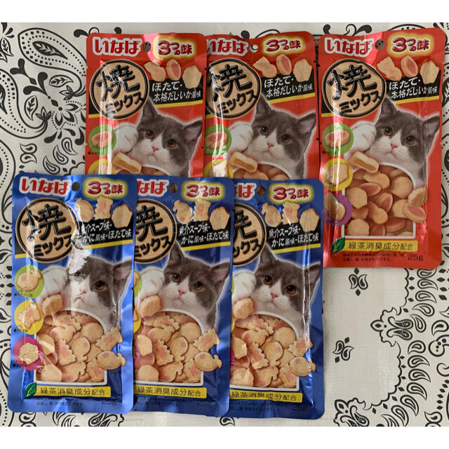 いなばペットフード(イナバペットフード)の♡いなば焼ミックス 猫のおやつ♡２種６つ その他のペット用品(ペットフード)の商品写真