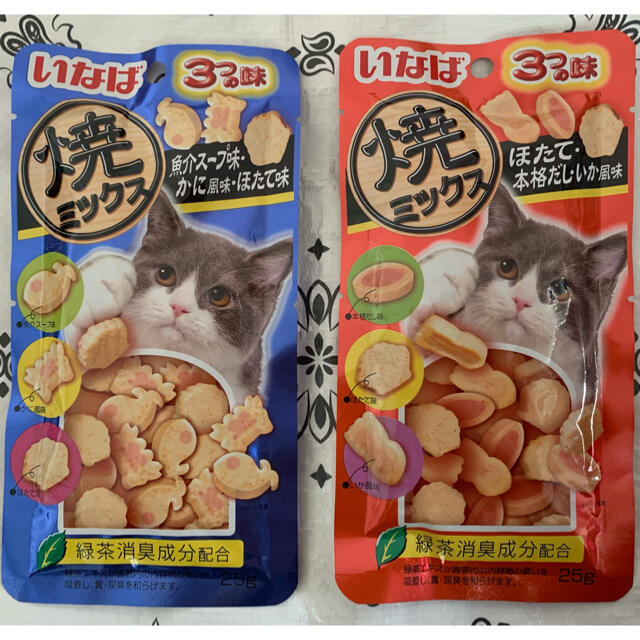 いなばペットフード(イナバペットフード)の♡いなば焼ミックス 猫のおやつ♡２種６つ その他のペット用品(ペットフード)の商品写真