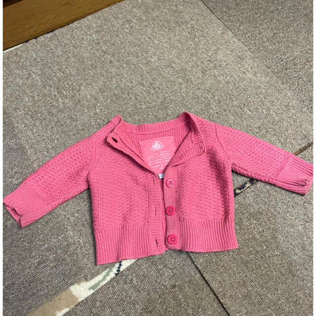 PETIT BATEAU(プチバトー)のプチバトー  カーディガン 6〜12m キッズ/ベビー/マタニティのベビー服(~85cm)(カーディガン/ボレロ)の商品写真