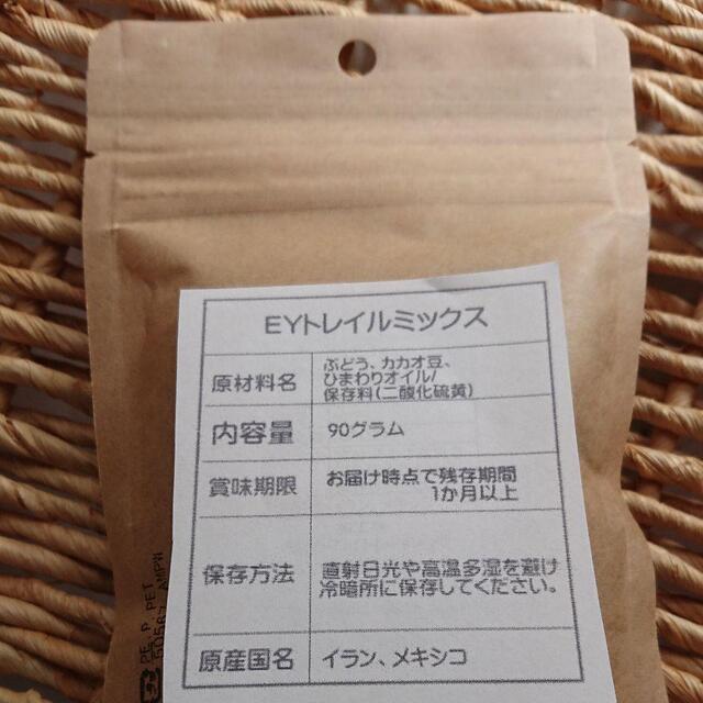 EYトレイルミックス 90g マヤカカオ グリーンレーズン ゴールデンレーズン 食品/飲料/酒の食品(菓子/デザート)の商品写真