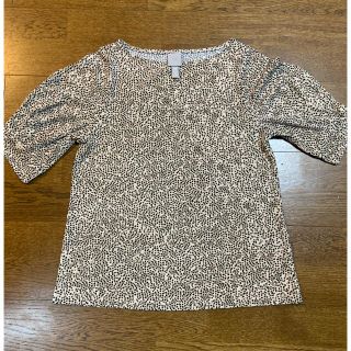 エイチアンドエム(H&M)のH&M ヒョウ柄トップス(シャツ/ブラウス(半袖/袖なし))