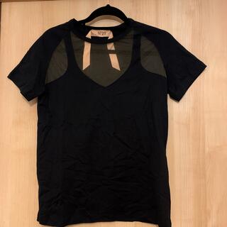 ヌメロヴェントゥーノ(N°21)のN°21  シースルーTシャツ(Tシャツ(半袖/袖なし))