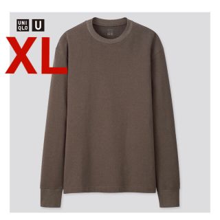 ユニクロ(UNIQLO)のヒートテックコットンクルーネックＴ(長袖)(Tシャツ/カットソー(七分/長袖))