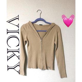 ビッキー(VICKY)のVICKY♡リブパーカー(パーカー)