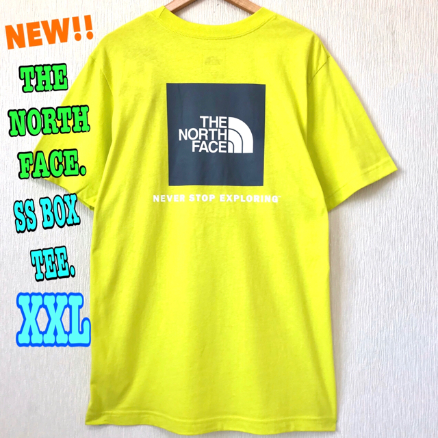 THE NORTH FACE(ザノースフェイス)の夏カラー 新品 ノースフェイス BOX Tシャツ イエロー XXL 3L メンズのトップス(Tシャツ/カットソー(半袖/袖なし))の商品写真