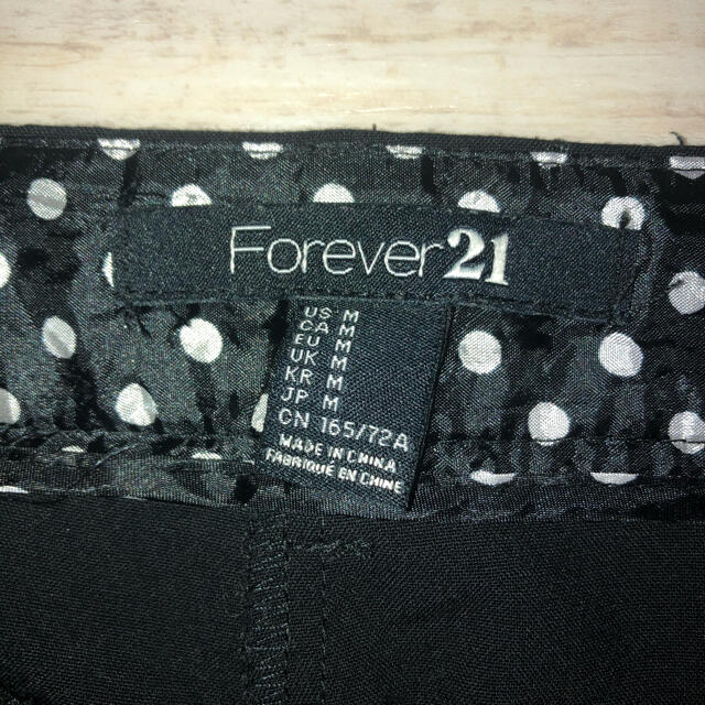 Forever21 フォーエバートゥエンティワン スラックス Forever21 フォーエバートゥエンティーワン ベルト S XS 黒
