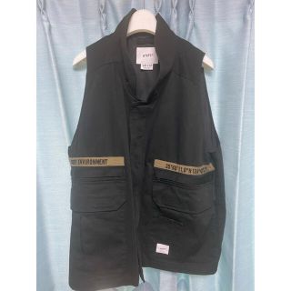 ダブルタップス(W)taps)のWTAPS 21SS  REP VEST COTTON. TWILL  黒 L(ベスト)