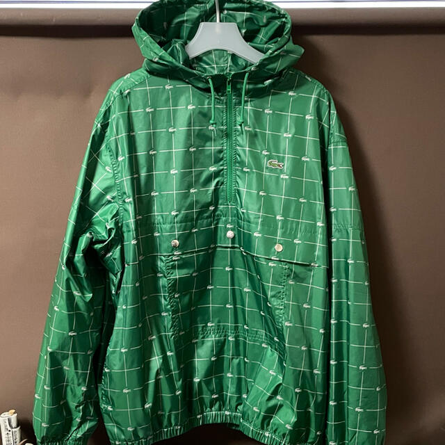 Supreme(シュプリーム)のSupreme x LACOSTE Grid Nylon Anorak XL メンズのジャケット/アウター(ナイロンジャケット)の商品写真