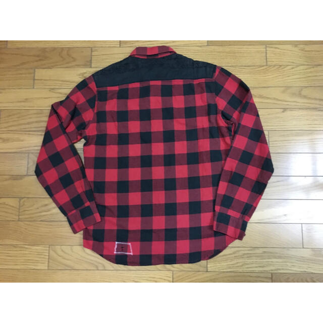 ＡＦＦＡ×アンダーカバーＭ長袖シャツ黒赤チェック - シャツ