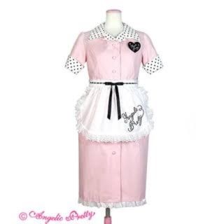 アンジェリックプリティー(Angelic Pretty)のmilkshakeタイトOP※欠品有(ひざ丈ワンピース)