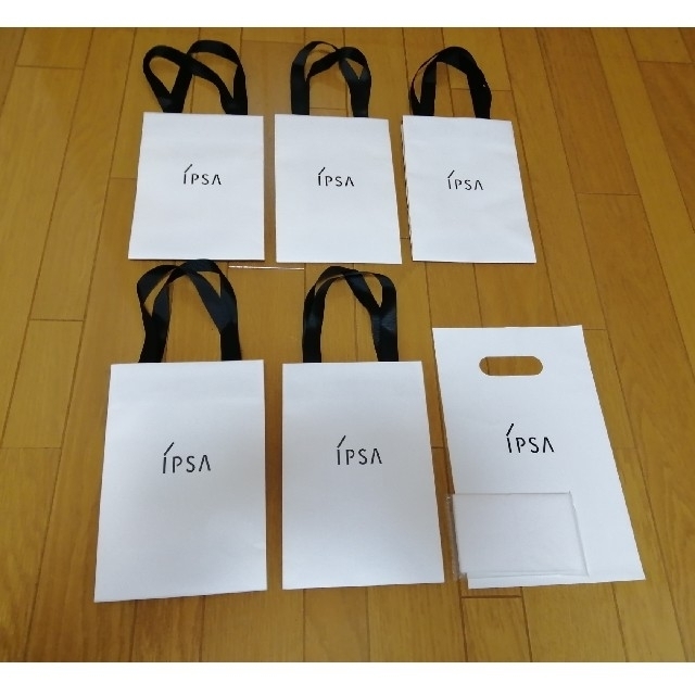 IPSA(イプサ)のイプサショップ袋6枚セット＋コットンサンプル レディースのバッグ(ショップ袋)の商品写真