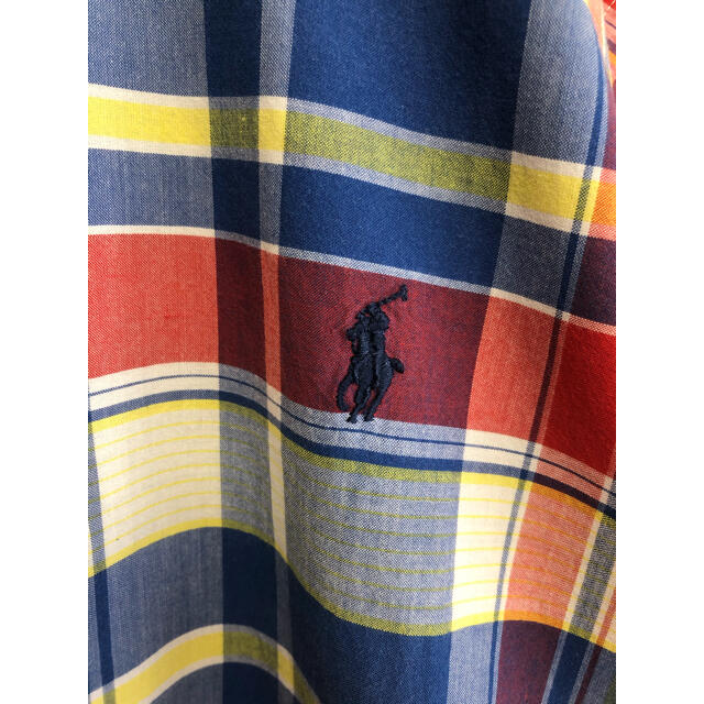 Ralph Lauren(ラルフローレン)の良品　ラルフローレン　半袖シャツ　ボタンダウン　Ｍ　マルチカラー メンズのトップス(シャツ)の商品写真