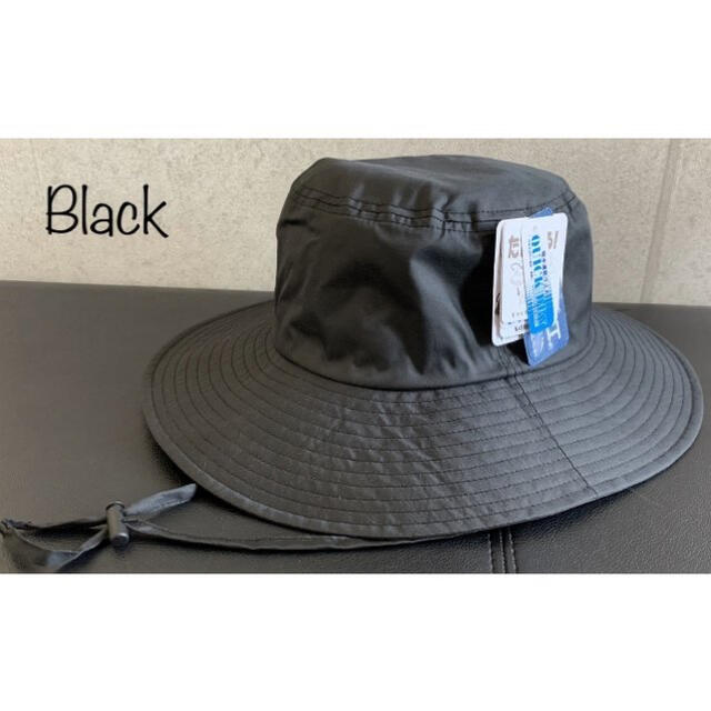 送料込 新品 帽子 傘屋さん サファリ アドベンチャー レイン ハット 撥水 K メンズの帽子(ハット)の商品写真