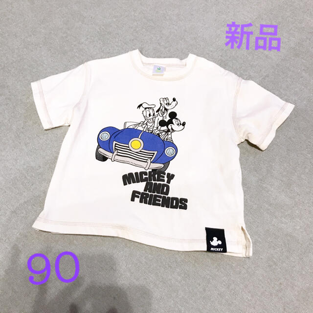 しまむら(シマムラ)のしまむら　ミッキーTシャツ　ディズニー　90 キッズ/ベビー/マタニティのキッズ服男の子用(90cm~)(Tシャツ/カットソー)の商品写真