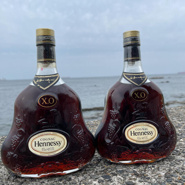 ジャス　ヘネシー XO 金キャップ　4本セット　hennessy xo  食品/飲料/酒の酒(ブランデー)の商品写真