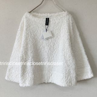 ギフト 新品タグ付き 【MADISON BLUE】ボートネックリブニット