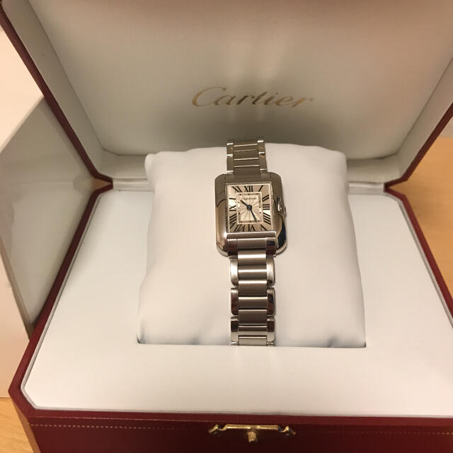Cartier(カルティエ)のカルティエ　タンクアングレーズ レディースのファッション小物(腕時計)の商品写真