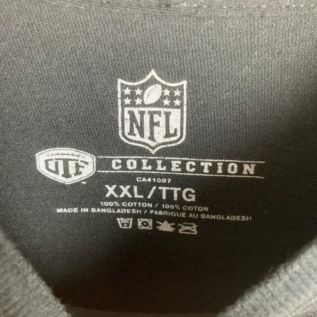 US 古着 NFL ニューオリンズ セインツ 半袖 Tシャツ 2XL 黒 メンズのトップス(Tシャツ/カットソー(半袖/袖なし))の商品写真