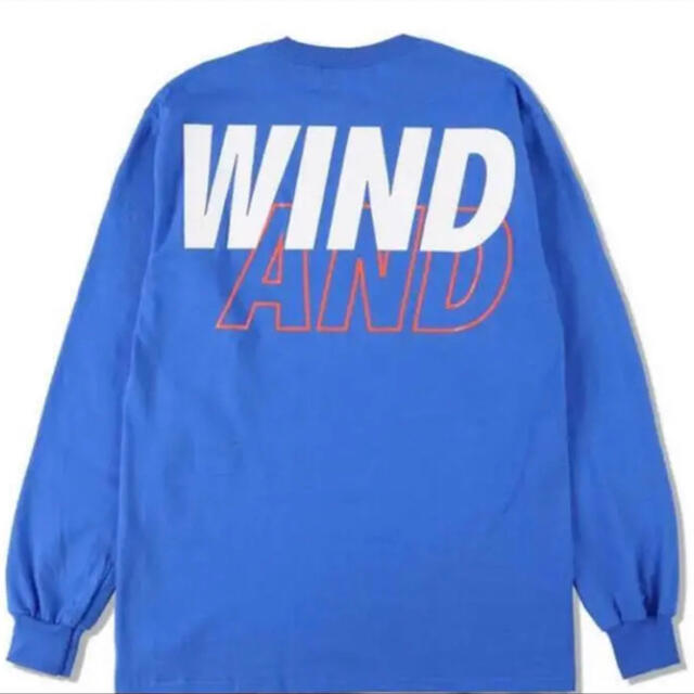 WIND AND SEA L/S T-SHIRT / Blue-White XLTシャツ/カットソー(七分/長袖)