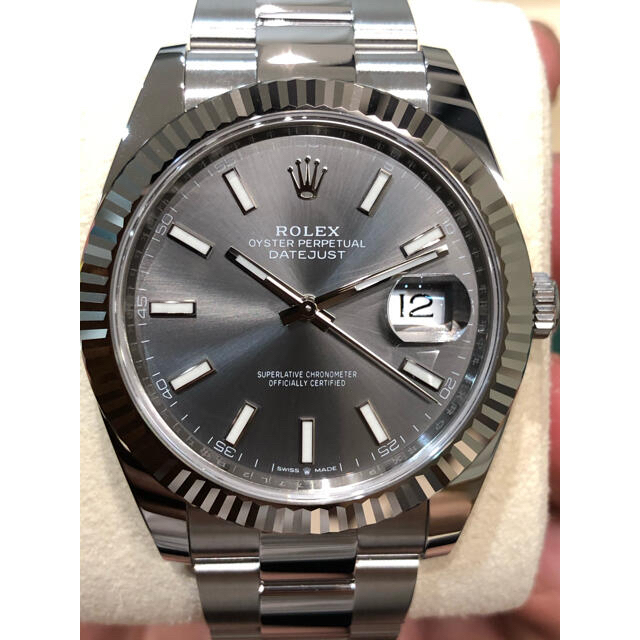 ROLEX(ロレックス)のロレックス　デイトジャスト41  126334 スレート　グレー　ダークロジウム メンズの時計(腕時計(アナログ))の商品写真