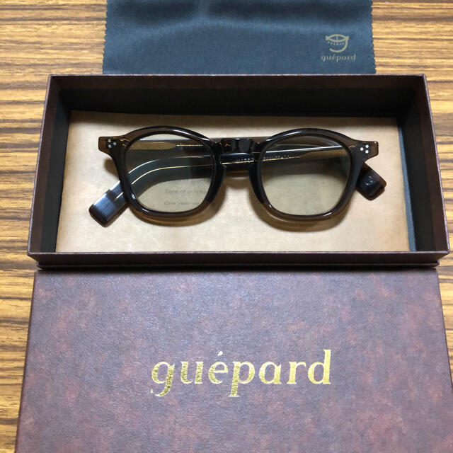 Ayame(アヤメ)の新品　guepard  ギュパール　gp-05w(ウィスキー) メンズのファッション小物(サングラス/メガネ)の商品写真