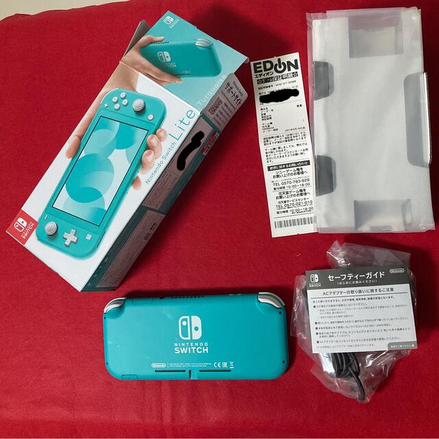 Nintendo Switch  Lite ターコイズ 美品 保証書付き