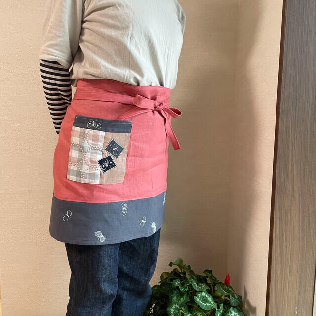 ミナペルホネン ハンドメイド カフェエプロン w.utulekpropsy.org