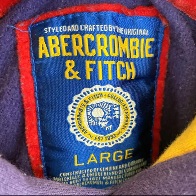 Abercrombie&Fitch(アバクロンビーアンドフィッチ)の【希少カラー】アバクロンビー＆フィッチ スウェットパーカー XL 刺繍ロゴ 古着 メンズのトップス(パーカー)の商品写真