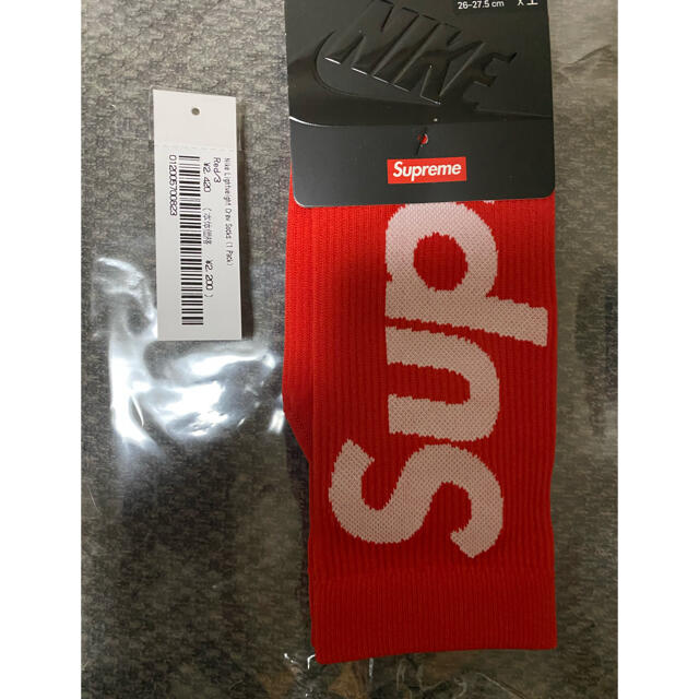 supreme nike ソックス 靴下 26～27.5cm