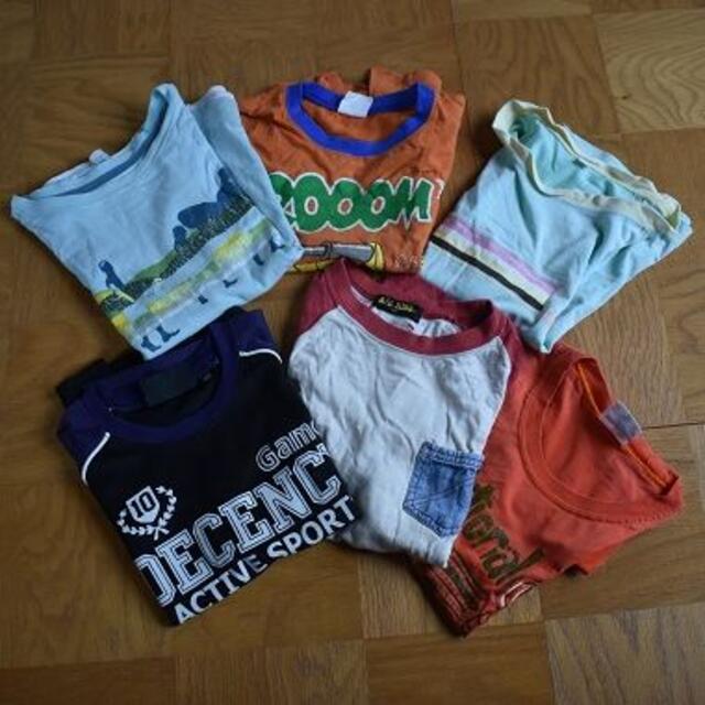 120　Tシャツ　6枚セット キッズ/ベビー/マタニティのキッズ服男の子用(90cm~)(Tシャツ/カットソー)の商品写真