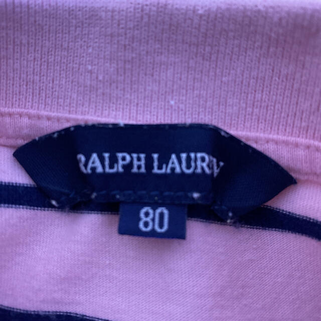 Ralph Lauren(ラルフローレン)のラルフローレン ワンピース　ボーダー柄　80cm キッズ/ベビー/マタニティのベビー服(~85cm)(ワンピース)の商品写真