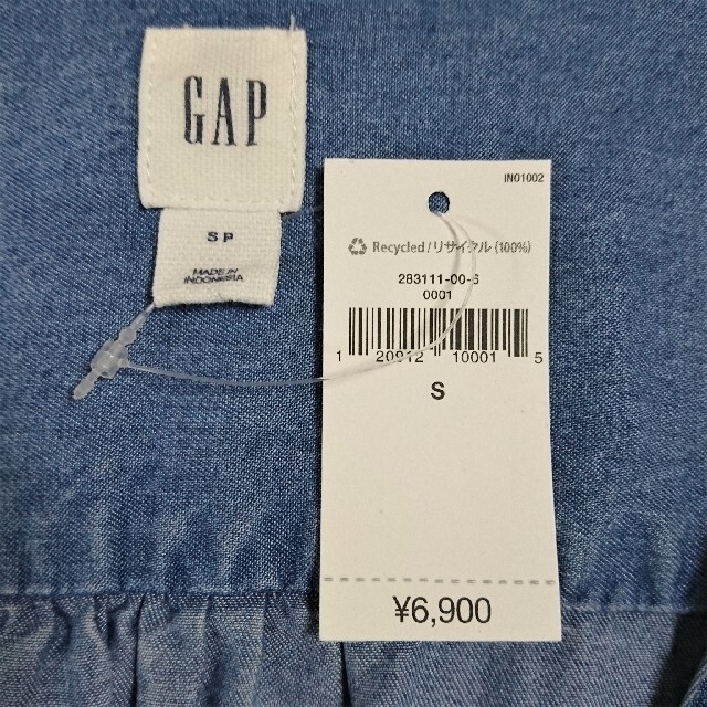 GAP(ギャップ)のGAP ギャップ  ワンピース レディース  Sサイズ デニム調 レディースのワンピース(ひざ丈ワンピース)の商品写真