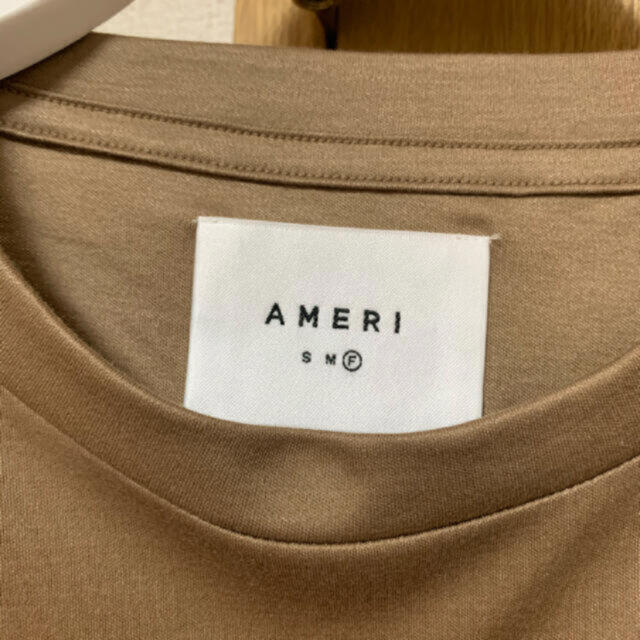 Ameri VINTAGE(アメリヴィンテージ)の Ameri  LUSTER SMOOTH TEE レディースのトップス(Tシャツ(半袖/袖なし))の商品写真