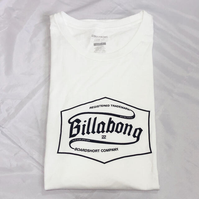 billabong(ビラボン)のBILLABONG ビラボン Tシャツ ホワイト Lサイズ メンズ レディース メンズのトップス(Tシャツ/カットソー(半袖/袖なし))の商品写真