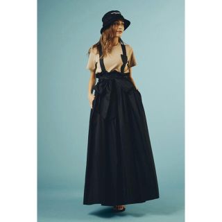 ダブルスタンダードクロージング(DOUBLE STANDARD CLOTHING)の2021SSコットンタイプライターハイウエストジャンパースカート(ロングスカート)